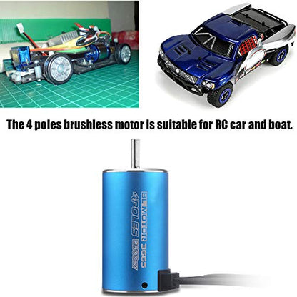 DAN&DRE Rc Brushless Motor Esc Combo Surpass 3665 2600Kv 4 Pole Brushless Motor for Remote Control Car Rc Boat