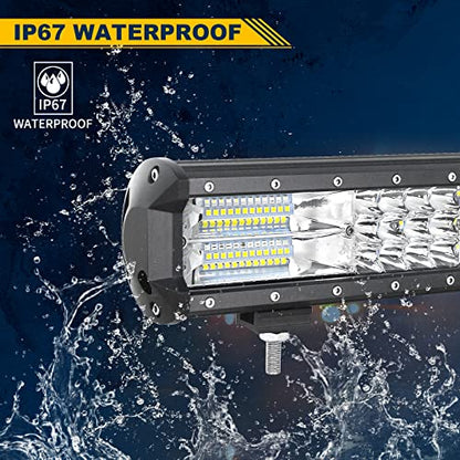 Willpower 23 Inch 324W Led Light Bar Spot Flood Combo Beam 12V 24V Fog Work Lamps Driving Offroad Lights for 4x4 Truck Tractor Boat Car ATV UTV SUV - size: 23'' - 324W - Combo