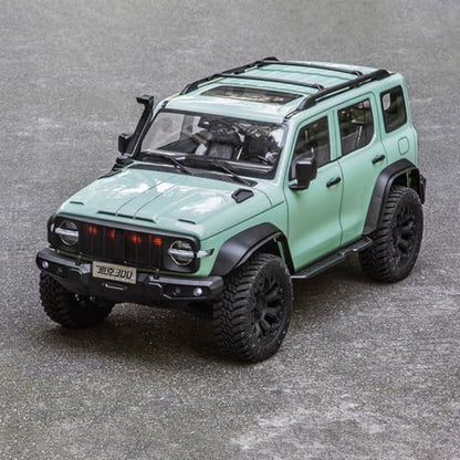 TOUCAN RC HOBBY 1/8 Tank300 Competitive Edition Remote Control Rock Crawler AWD 2WD Metal Drive Shaft Threaded Coilover Shocks for Adult - color: Lgn