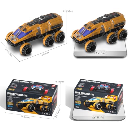 Remote Control Car, 6-Wheel Drive 2.4GHz 1:12 RC Truck Toy Off Road with Headlights, Turn Signal Lights and 2 Rechargeable Batteries Gifts for Kids Adults Age 8+ (Black) - color: Black