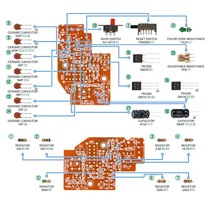 Soldering Practice Kit DIY Walkie-Talkie Interactive Game Plug-in Circuit Kit Electronics Projects Soldering Kit Welding Skills Learn Soldering Kit for Beginners - style: walkie-talkie