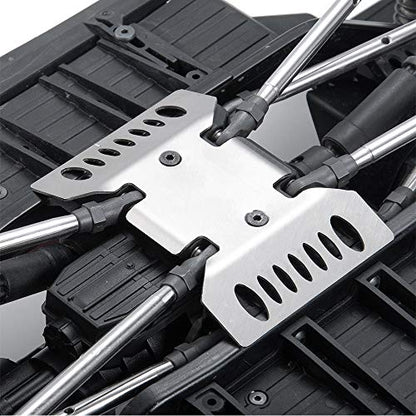 Stainless Steel Center Skid Plate Chassis Guard for AXIAL SCX10-iii | 1/10th RC Crawler Car Protection Plate Upgrade Parts
