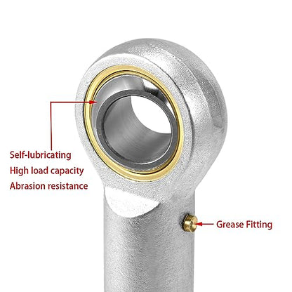 PHSB12 Rod End Bearing 3/4 Inch Bore and 5/8-18 Right Hand Thread, Self-Lubricating Female Heim Joint Rod Ends,Includes Jam Nuts 1pcs - size: 3/4, style: Right Hand