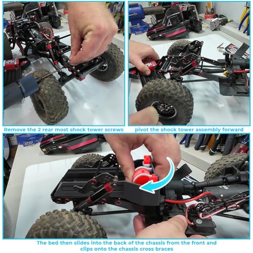 Scale Comp Bed for Redcat Ascent Fusion 7117 1/10 RC Crawler | ABS Plastic, Fits Stock Chassis, Replacement Part