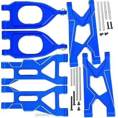 RC Suspension Arms Upgrades Part for 1/10 Gorgon 2WD RTR Brushed Monster Truck(ARA3230T1), Alloy Aluminium Front Upper& Front Lower& Rear Suspension Arms A arms, Navy Blue - color: Navy Blue(6pcs)