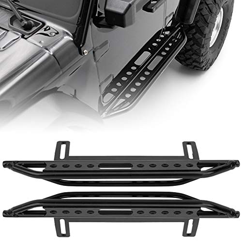 RC Metal Side Pedal, Metal Side Step Board Footboard Pedal Plate for Axial SCX10 II 90046 Crawler 1/10 RC Car