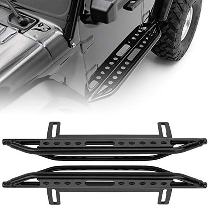RC Metal Side Pedal, Metal Side Step Board Footboard Pedal Plate for Axial SCX10 II 90046 Crawler 1/10 RC Car