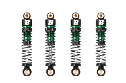 Rc Car Parts for FMS FCX24 FCX18 1/18 1/24 Upgrade Parts: 41mm Oil-Filled Aluminium Shocks (4 pcs) Green - color: Green