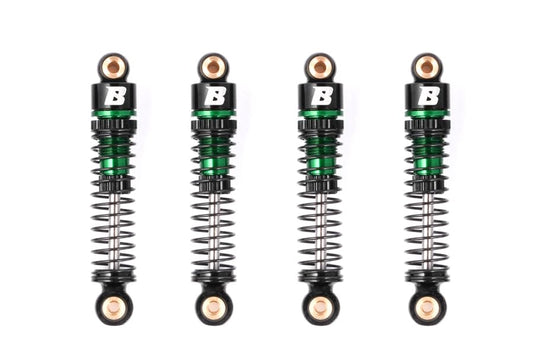 Rc Car Parts for FMS FCX24 FCX18 1/18 1/24 Upgrade Parts: 41mm Oil-Filled Aluminium Shocks (4 pcs) Green - color: Green