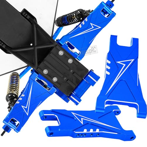 Aluminum for Upgrades Parts 1/10 Slash 2WD VXL/Slash 2WD,Front&Rear Suspension A Arms w/Tie Bar (Only for Slash) Hops Up,Navy Blue - color: Navy Blue(for 1/10)