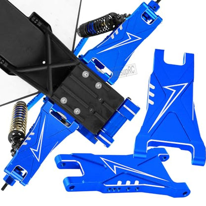 Aluminum for Upgrades Parts 1/10 Slash 2WD VXL/Slash 2WD,Front&Rear Suspension A Arms w/Tie Bar (Only for Slash) Hops Up,Navy Blue - color: Navy Blue(for 1/10)