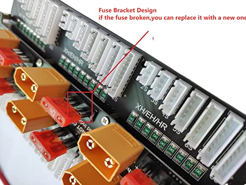 XT90 Charging Board RC Lipo Parallel Charging Board Lipo Battery Charger 2S-8S Parallel Balanced Charging Adapter Plate XT90 Plug for icharger 308duo 4010duo