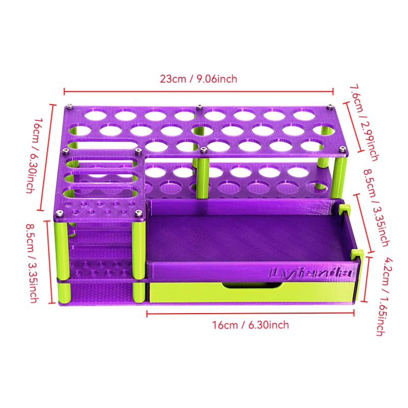 RC Remote Control Model Screwdriver Storage Rack - Boat Models, Airplane Models, Car Models, Drone, Maintenance Tools Rack, Tool Box, for Remote Control Model Enthusiasts - Purple - color: Purple