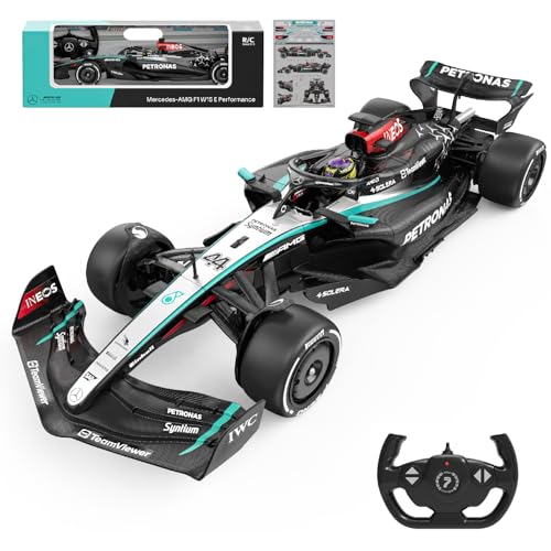 Voltz Toys Mercedes-AMG F1 W15 1:12 Scale RC Car – Officially Licensed Formula 1 Remote Control Race Car, 2.4GHz for Boys, Girls and Collectors (1:12 Mercedes-AMG F1 W15) - color: 1:12 Mercedes-benz F1 W15