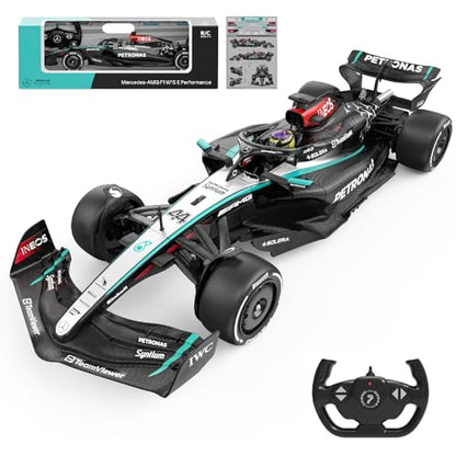 Voltz Toys Mercedes-AMG F1 W15 1:12 Scale RC Car – Officially Licensed Formula 1 Remote Control Race Car, 2.4GHz for Boys, Girls and Collectors (1:12 Mercedes-AMG F1 W15) - color: 1:12 Mercedes-benz F1 W15