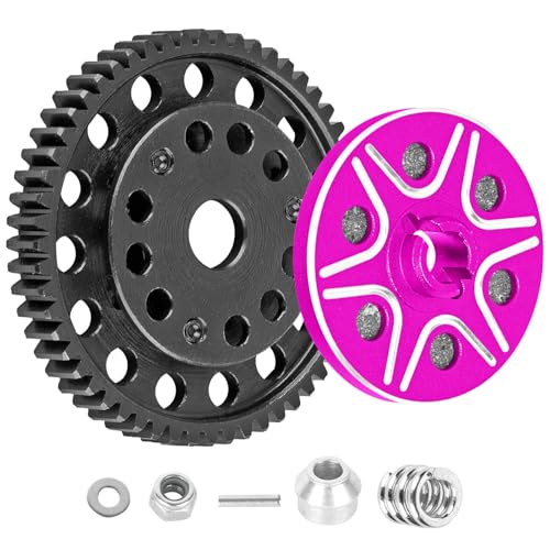 RCMYou RC 56T Slipper Clutch (0.8Mod) Transmission Gears Spur Gear Upgrades Part for 1/10 Rustler 2wd VXL/Slash 2wd VXL/Stampede 2wd VXL/Bandit 2wd VXL,56T Slipper Clutch,Pink - color: Pink - (56t Slipper Clutch)