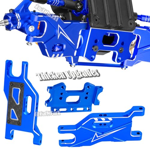 RC Upgrades Part for 1/10 Rustler Stampede (VXL) 2WD,A-Arm,Shock,Drive Shaft,Caster Block,Steering Blocks,Stub Axle Carriers,Steering Bellcranks,Links,Shock Tower,Front Bulkhead,Navy Blue - color: Navy Blue - (Rc Upgrades)