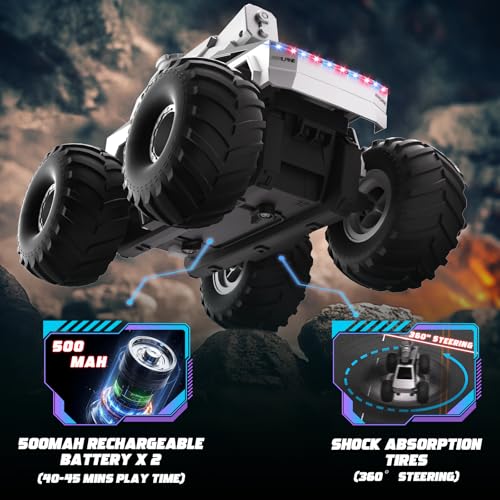 Amphibious Remote Control Car 1:16 All Terrain Off Road RC Monster Truck | 4WD Waterproof RC Truck 2.4GHz RC Car Toys, Kids Birthday Gift for Boys Girls Age 5+ - size: 1:16 RC Car (Amphibious)