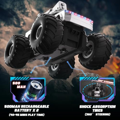 Amphibious Remote Control Car 1:16 All Terrain Off Road RC Monster Truck | 4WD Waterproof RC Truck 2.4GHz RC Car Toys, Kids Birthday Gift for Boys Girls Age 5+ - size: 1:16 RC Car (Amphibious)