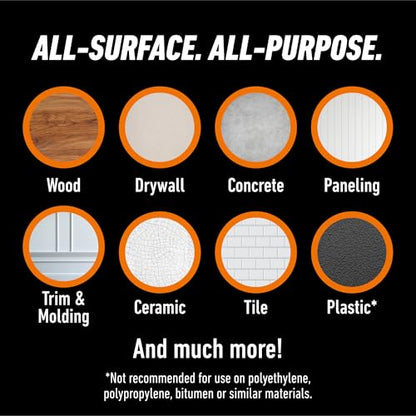 Gorilla Max Strength Construction Adhesive, 2.5 oz (Pack of 3), Clear, Waterproof for Quick Fixes Touch Ups, Bonds Wood Metal Glass Tile Stone Drywall, Indoor Outdoor Gap-Filling Paintable - size: 2.5oz (Pack of 3), style: 1 Pack