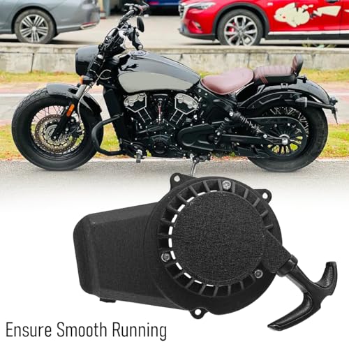 Motorcycle Recoil Pull Starter, Motorbike Engine Pull Start Recoil Starter Ignition Coil, Compatible with 47cc 49cc 50cc 2 Stroke Engines SX50 KT50 Mini Dirt Bike Quad ATV