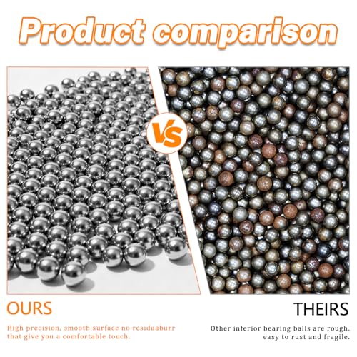 1500 Pcs M2 Stainless Steel Bearing Balls, Metric Precision Bike Ball Bearings for Acrylic Paints, Nail Polish & Epoxy Resin, Durable Agitator Balls for Ball Bearings - size: M2-1500Pcs
