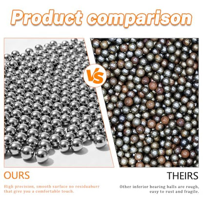 300 Pcs M7 Stainless Steel Bearing Balls, Metric Precision Bike Ball Bearings for Acrylic Paints, Nail Polish & Epoxy Resin, Durable Agitator Balls for Ball Bearings - size: M7-300Pcs