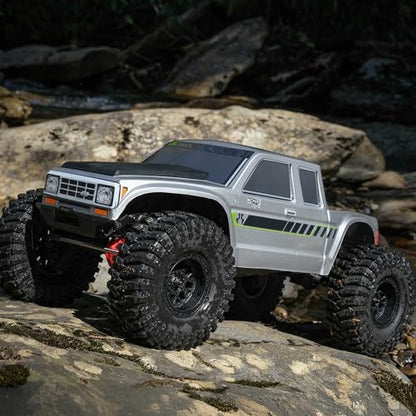 Axial RC Truck 1/10 SCX10 III Coyote 4X4 RTR (Battery and Charger Not Included) Brushed Rock Crawler, Silver, AXI-2036T1 - color: Silver
