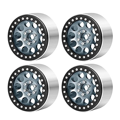 Benedict Harry Aluminum Alloy 2.2" Beadlock Wheels Rims for 1/10 RC Rock Crawler Car Axial Wraith RR10 SCX10 90046 YETI D90 CC01