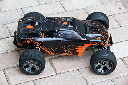 SummitLink Custom Body Muddy Orange Over Black Compatible for 1/10 Scale RC Car or Truck (Truck not Included) R-G-01