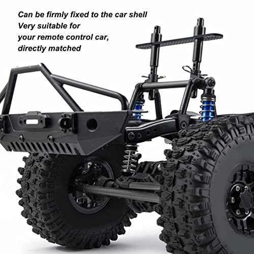 RC Body Post Mounts, Aluminum Alloy RC Shell Columns Front Rear Body Mount Post for Axial SCX10 90046 90047 1/10 Car Crawler Accessories (Black) - color: Black