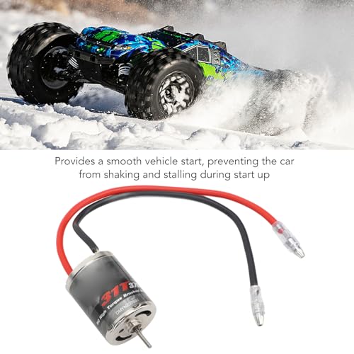 RC 370 Brushed Motor, 31T Speed High Torque Low Noise RC 370 Water Proof Universal Motor forAxialSCX24 1/18 1/24 Remote Control Car Upgrade