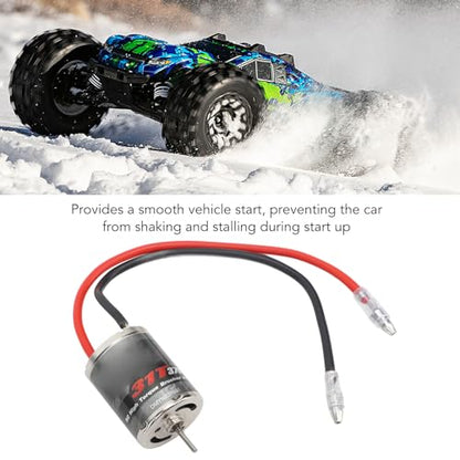 RC 370 Brushed Motor, 31T Speed High Torque Low Noise RC 370 Water Proof Universal Motor forAxialSCX24 1/18 1/24 Remote Control Car Upgrade