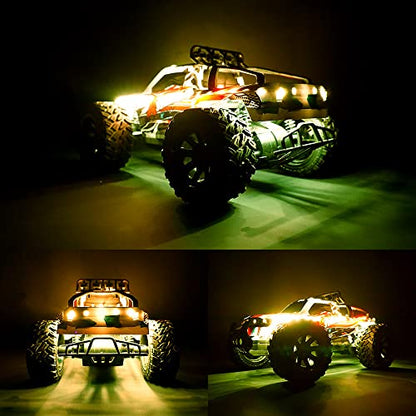 Waterproof LED Light Strips for RC Cars Trucks Airplanes Boats Drones Fixed Wing AR Wing Model Underglow Light (Yellow) - color: Yellow