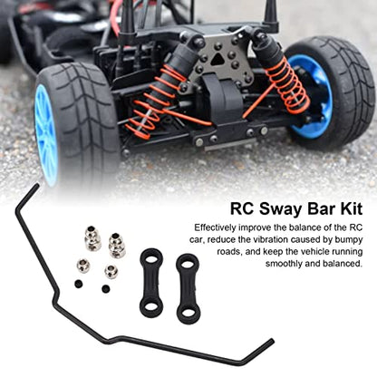 RC Sway Bar Kit, Anti Roll Bar Set for ZD Racing 1/7 MX 07 RC Car, Replacement Parts with Premium Plastic and Iron Construction for Enhanced Stability and Balance
