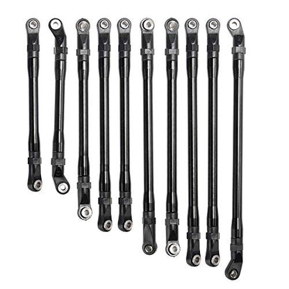 Aluminum Link Rod Linkage 313MM Wheelbase for 1/10th Axial SCX10-II | RC Crawler Car Upgrade Parts
