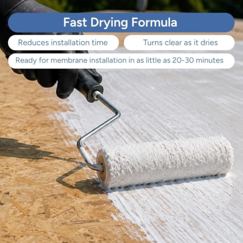RecPro RV Rubber Roof Adhesive 8010 Water-Based Glue 1 Gallon USA - size: 1 Gallon