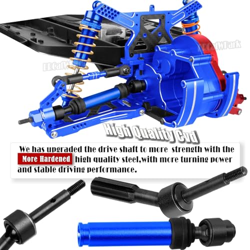 RC Upgrades Part for 1/10 Slash 2WD (VXL),A-Arm,Shock Absorber,Drive Shaft,Caster Block,Steering Blocks,Stub Axle Carriers,Steering Bellcranks,Links,Shock Tower,Front Bulkhead,Navy Blue - color: Navy Blue - (Upgrades)