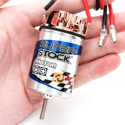 RC Motor 550 23T Brushed Motor Waterproof Stainless Steel Shell Brushed Motor Climbing Car Large Torque Motor Replacement for Slash TRX4 TRX6 G63 ARRMA AXIAL - size: 23 T