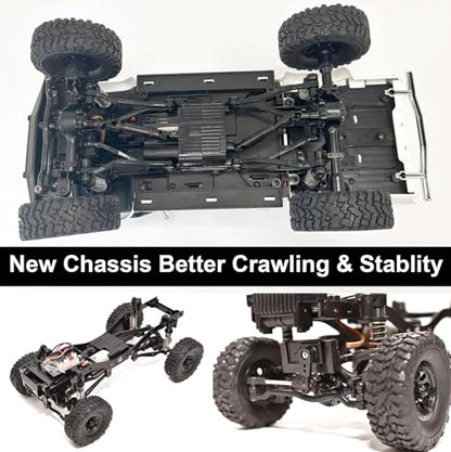 WPLDEWAN WPL C64-1 RC Crawler 1/16 Scale RC Truck 4x4 Off Road | Remote Control Rock Crawler All Terrain Pickup RTR 260 Motor Upgraded Chassis 2.4GHz Proportional Control Adult