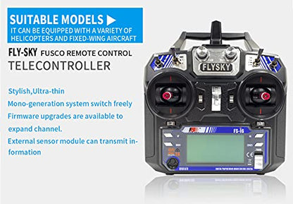 DTXMX Flysky FS-i6 RC Transmitter and Receiver FS-iA6 6CH for RC Fixed Wing | 6 Channels 2.4GHz AFHDS2A Radio Control System for RC Fixed Wing Glider Quadcopter (Model_2)