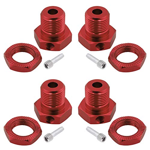 HobbyPark Aluminum 17mm Hex Wheel Hubs Adapter for 1/10 Traxxas E-Revo Summit T-Maxx Revo 3.3 2.5 Slayer Pro 4x4 Trucks Cars