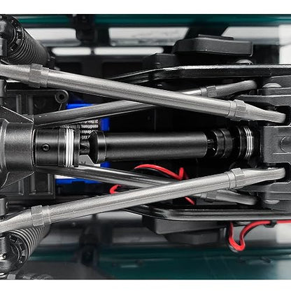 RCHUBAM 2pcs Front Rear Center Driveshaft for 1/18 TRX4M RC Upgrade Parts | 1144 Steel 40-50mm and 55-75mm Drive Shaft - color: Black