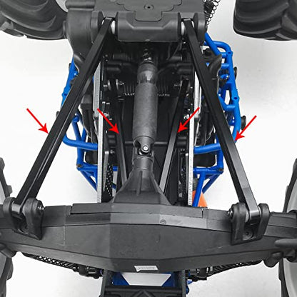 8pcs Aluminum Alloy Chassis Linkage Rod Set Upper & Lower Suspension Links for 1/8 LOSI LMT RC Crawler Car Pull Rod Link Linkage Tie Rod Kit Upgrade Parts Accessories
