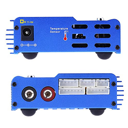 80W RC Lipo Battery Balanced Charger, B6 Smart Digital Charge Discharge Tool with Cables Multi Protection Lithium Battery Charger 1-15 NiCd NiMH RC Accessory for 1-6S Lithium Cells (with XT60 Plug) - size: With XT60 plug