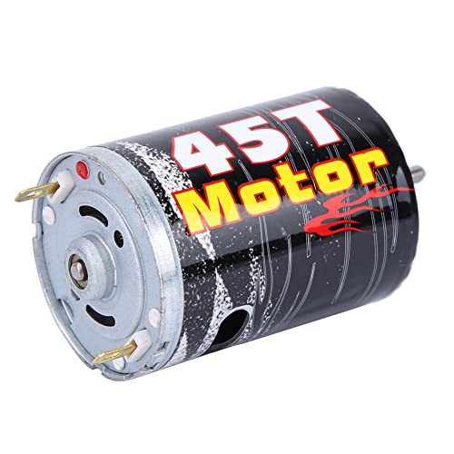 540 Brushed Motor Spare Part Accessory for 1/10 RC Car Boat Model, High - Purity Copper Windings with Super Large Bearing, Precisely Balanced Rotor for Stable Performance (M540-45T) - size: M540-45T