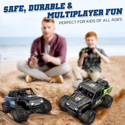 KB KAIBO Q191 1:16 Amphibious Remote Control Car - Waterproof All Terrain RC Monster Truck for Kids, 50+ Min Play with 2 Batteries, 2.4Ghz 4WD Off-Road Toy for Boys Girls 6-12+ (Gift Idea)-Green - color: Q191 Green