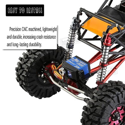 100mm Front Rear Shocks Absorber Damper Upgrades for 1/10 RC Hobby Cars,4PCS 7075 Aluminum Full Metal RC Shocks Absorber,Red - size: 100 MM (3.94 in)