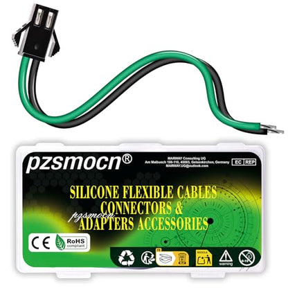 20 Pieces JST SM 2.5mm 2 Pin 20AWG Flexible Silicone Connector Kit | Premium Automotive Wiring, Heavy Duty Terminals, Reliable Circuit Board, High Temperature Housing, Easy Project Assembly - size: 2-Pin, style: JST-SM-M