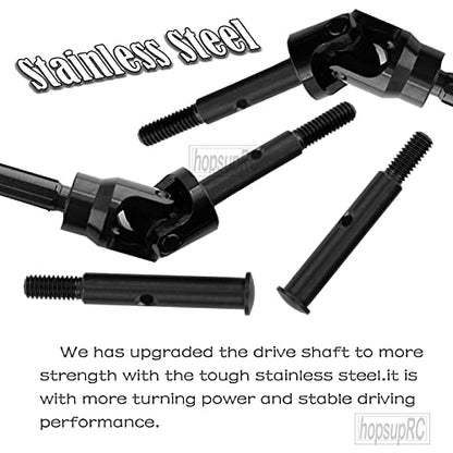 RC Stainless Steel Drive Shaft CVD Axles Upgrades Part for 1/10 Rustler/Stampede VXL 2WD,Alloy Suspension A Arm,Aluminum Caster Block & Steering Blocks & Rear Stub Axle Carriers,Red - color: Red